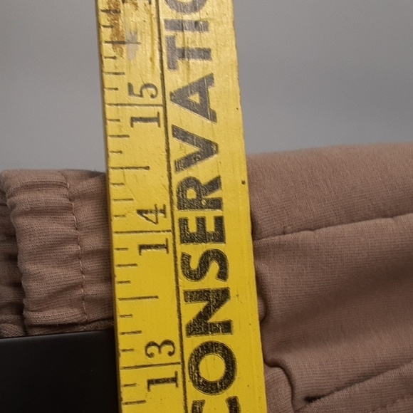 BK Mens Tan Camel Cotton Athletic Workout Pants - Picture 5 of 9